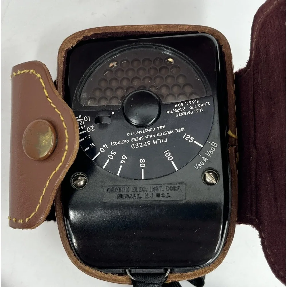 Weston Model 853 Vintage Light Exposure Meter with Case Vintage Photography